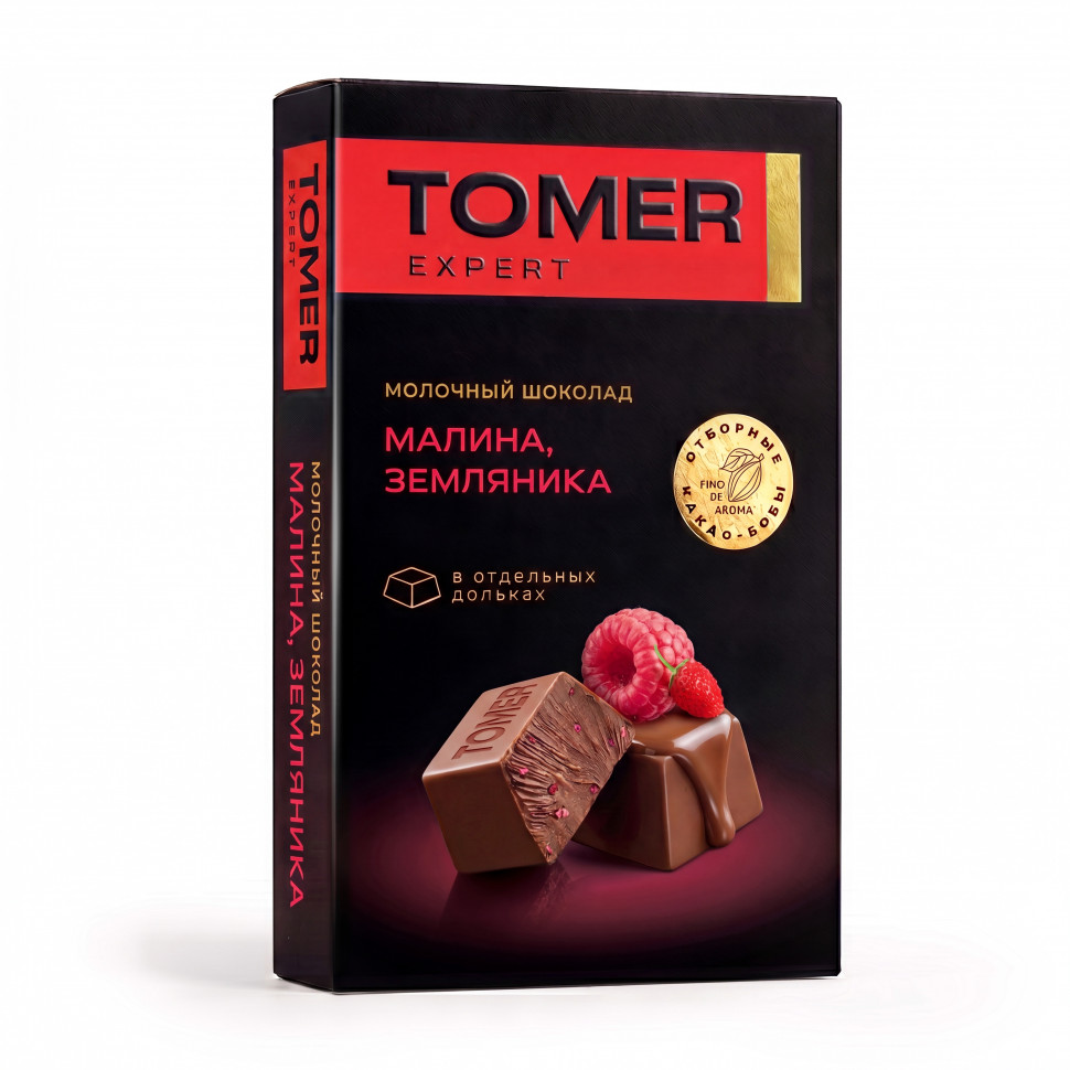  Фабрика Томер   Молочный шоколад Малина-Земляника, 90г  в Сыктывкаре