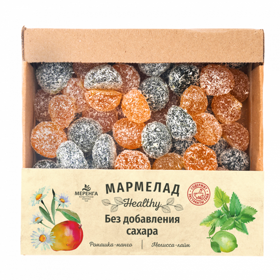  Меренга Мармелад в кокосовой обсыпке Ромашка+Мелисса , 800г     в Сыктывкаре