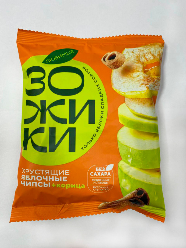 №1 Зожики Яблочные+корица чипсы, 25г  в Сыктывкаре