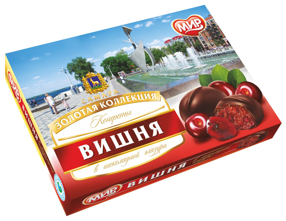  КФ МИР Вишня в шоколадной глазури 160г в Сыктывкаре