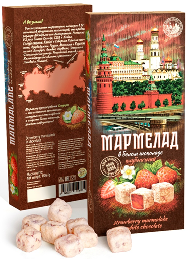  Сладарт Мармелад Клубничный в белом шоколаде, 150г   в Сыктывкаре